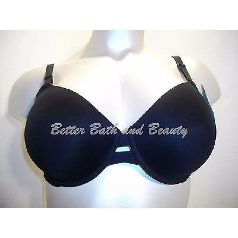 Warner's 1356 No Side Effects Underwire Contour Bra 36DD Black NWT