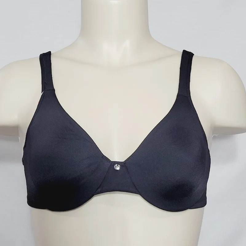 Warner's 1568 Suddenly Simple Side Support & Lift Underwire Bra SMALL Black NWT