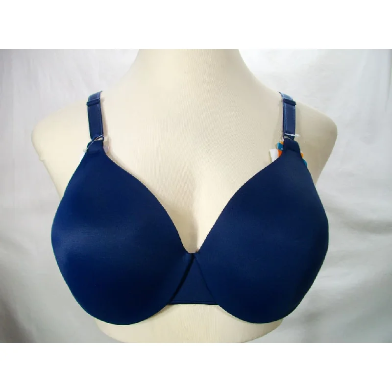 Warner's 1593 This is Not a Bra Full Coverage Underwire Bra 36DD Navy Blue NWT