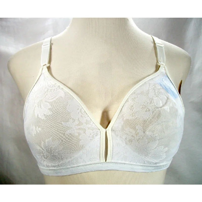 Warner's 2005 French Bouquet Unlined Semi Sheer Wire Free Bra 36B White NWT