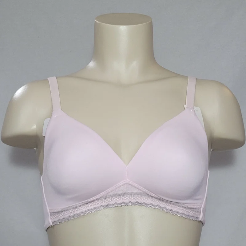 Warner's 2075 Suddenly Simple Back Smoothing Wire Free Bra SMALL Pink NWT