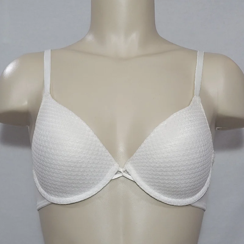 Xhilaration Perfect T-Shirt Strappy Back Underwire Bra 32B White NWT