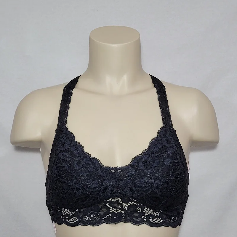 Xhilaration Push Up Racerback Lace Bra Bralette SMALL Black NWT
