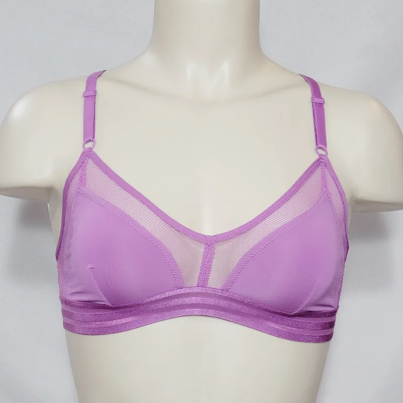 Xhilaration Sporty Mesh Racer Bralette Size XS X-SMALL Vivid Violet